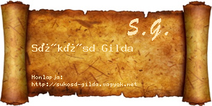 Sükösd Gilda névjegykártya